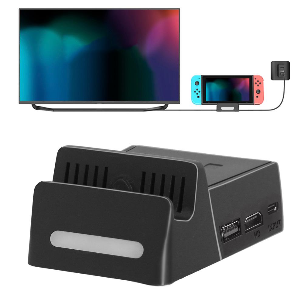 ABS Portable Games Charging Dock High Definition Conversion Charger Base for Switch to TV