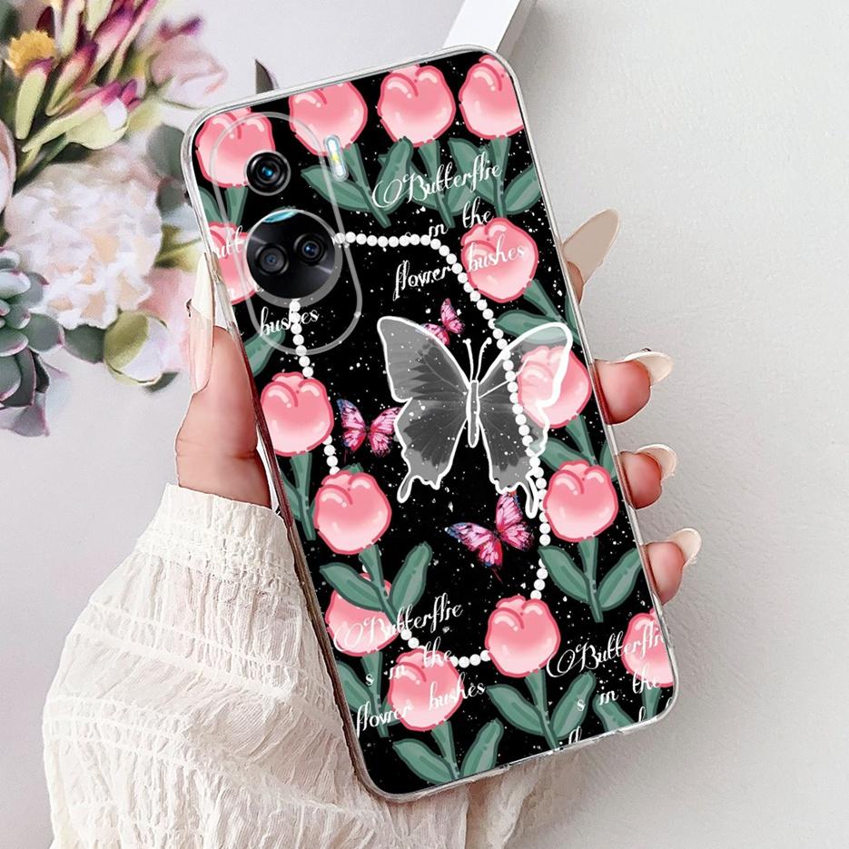 

For Honor 90 Lite Case CRT-NX1 Luxury Fashion Painted Cover Soft Slim Phone Case For Honor 90 Pro Honor90 Lite Back Cover Fundas Honor 90 Lite