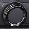 Headlight Switch Knob Cover Ring For Ford F150/Bronco/Bronco Sports + Black