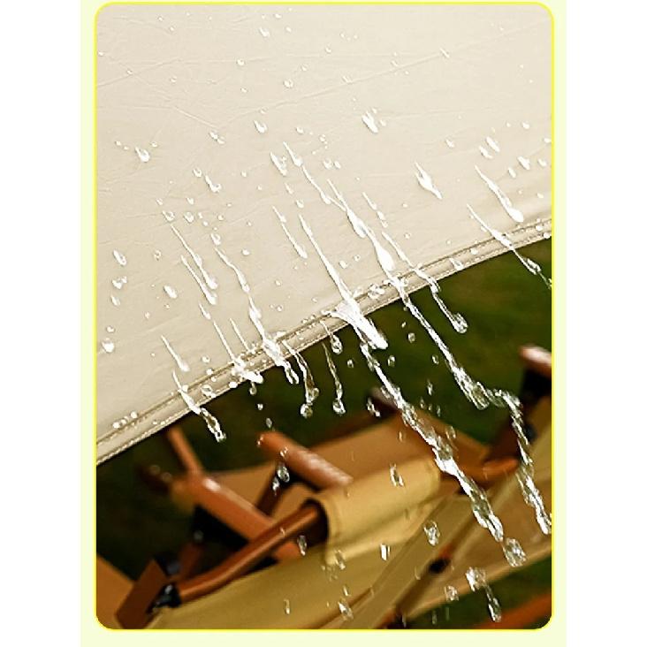 Heavy Duty Waterproof Camping Sunshade Tarp UV Resistant Black Coated Extra Thick Outdoor Canopy Rain Shelter Portable Toldo