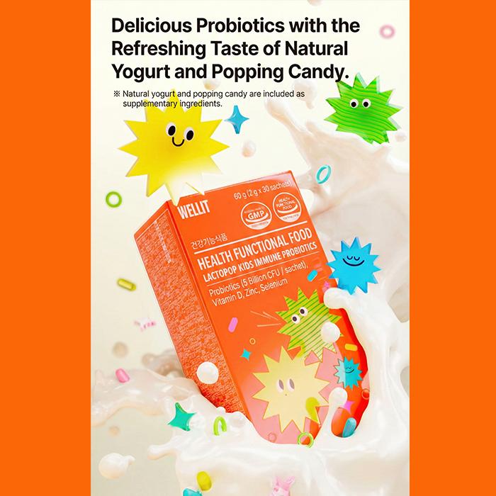 WELLIT LACTOPOP Kids Immune Probiotics (3 Options)