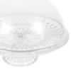 Cake Stand with Dome Clear Dessert Tray for Party Wedding Premium Pet Material Scratch Resistant Cake Display Stand
