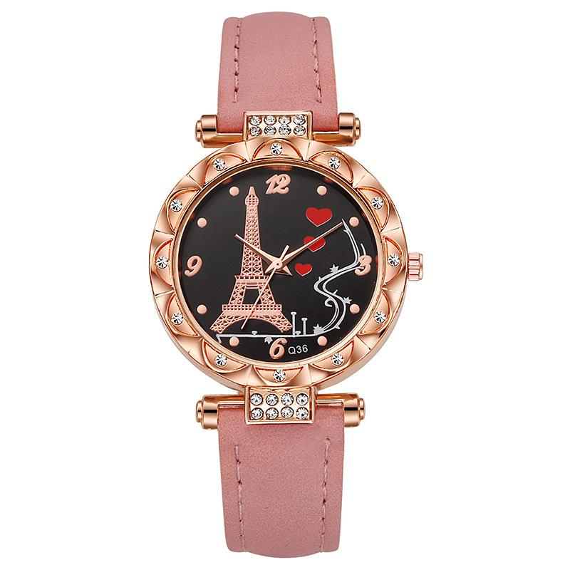 

Quality Quartz Premium Watch For Women With 68 Movement 2023 New Crossborder Iron Tower Watch StyleD