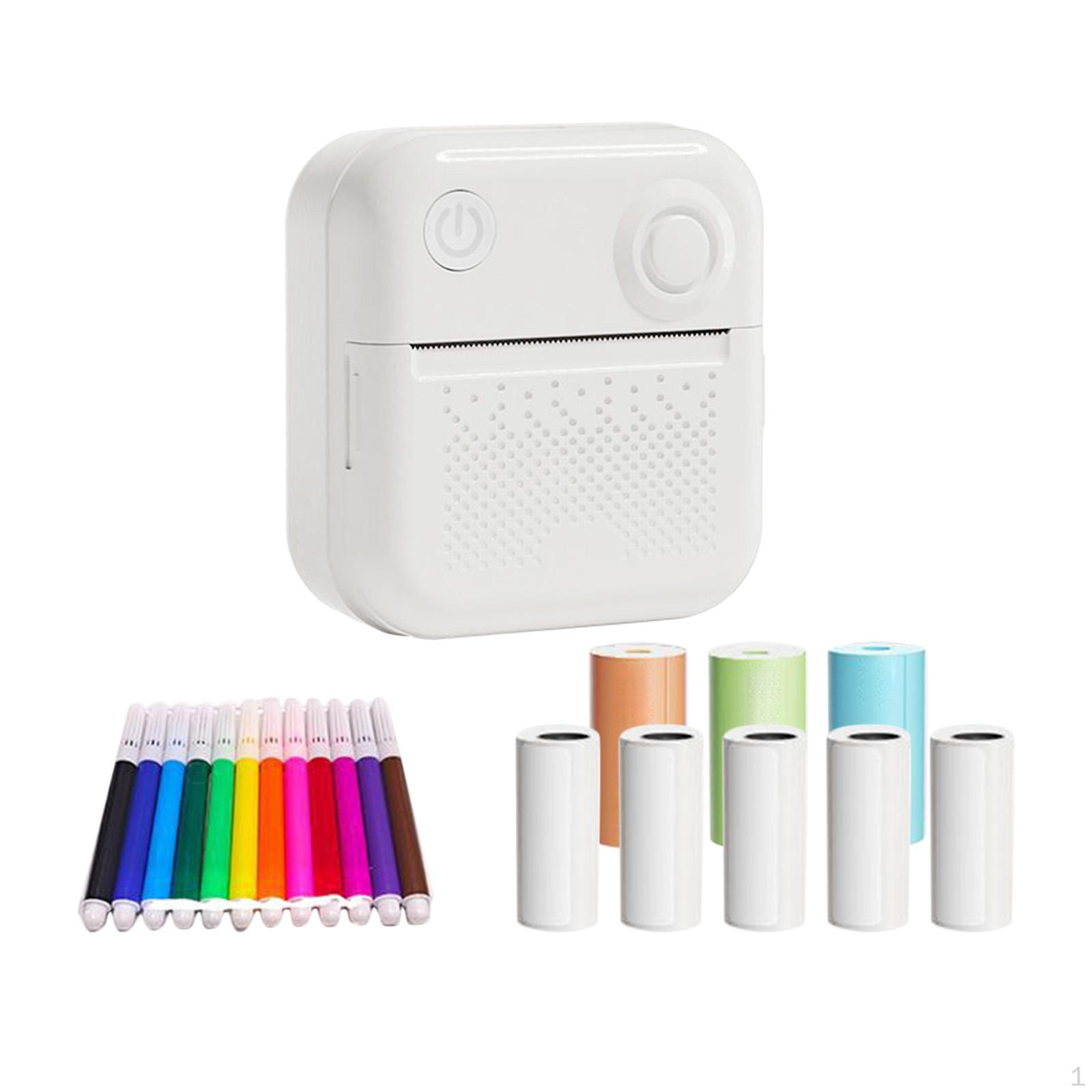 

Мини-термальный принтер этикеток, изготовитель наклеек для офисных журналов малого бизнеса белый