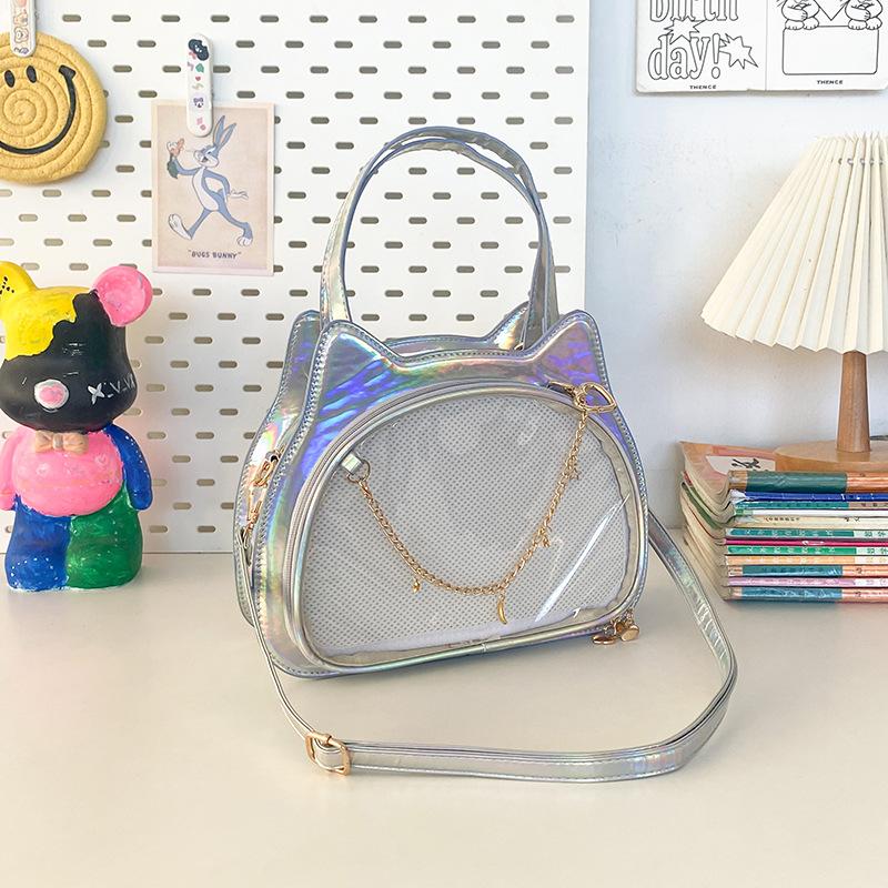 Women's Daily Crossbody Bag One shoulder cat-shaped bag Cute animal bag