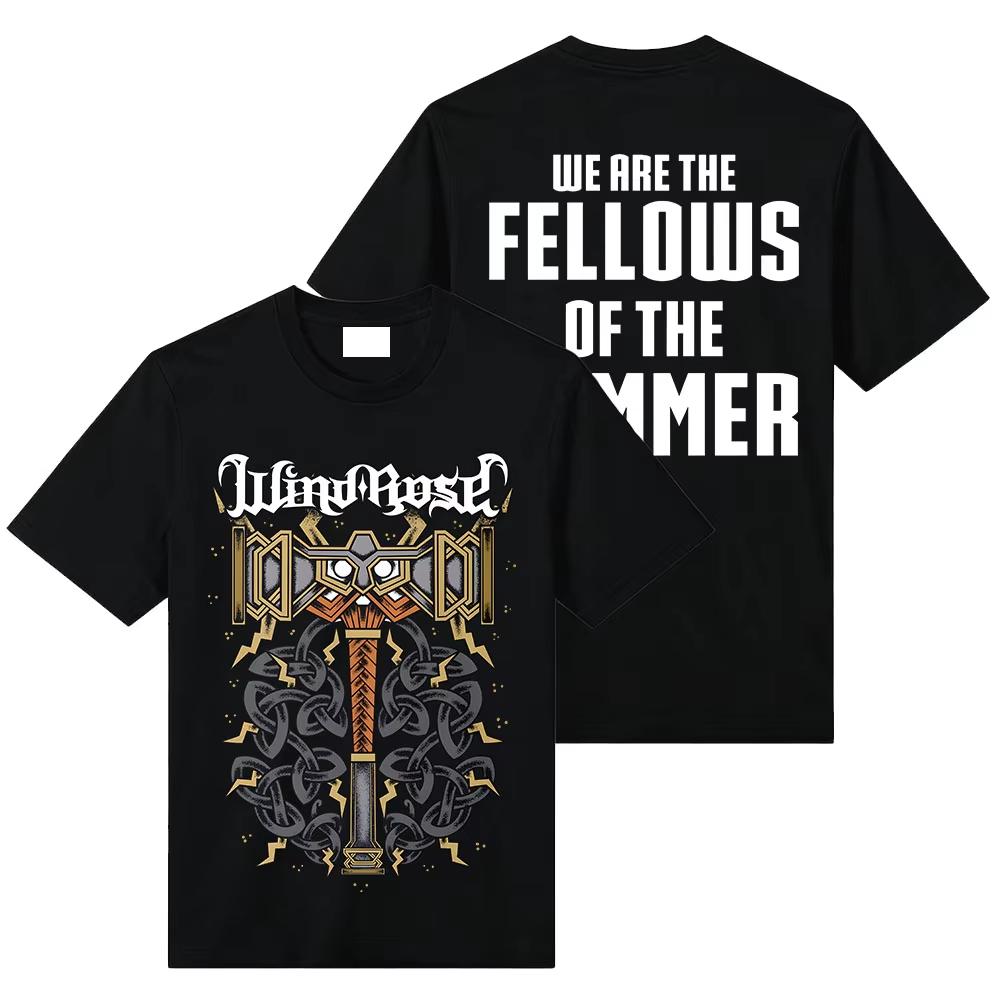 Fashion Unisexs Tshirt Fellows of The Hammer  TShirt Game Windrose Graphic Print Tees Cotton Short Sleeve Tops Casual Unisex 2XL