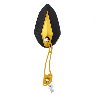 Rearview Mirror, Impact Resistant Motorcycle Mirror 2 Pcs/Motorcycle Set (Yellow)