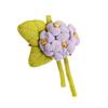 Cotton And Linen Hydrangea Brooch Fabric Three-Dimensional Flower Brooch Cute Diy Handcrafted Accessory