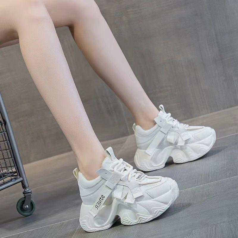 Dámské tenisky na 8cm silné podrážce, jaro/podzim, korejský styl, "Dad Shoes", trendy, univerzální, s prodyšným designem