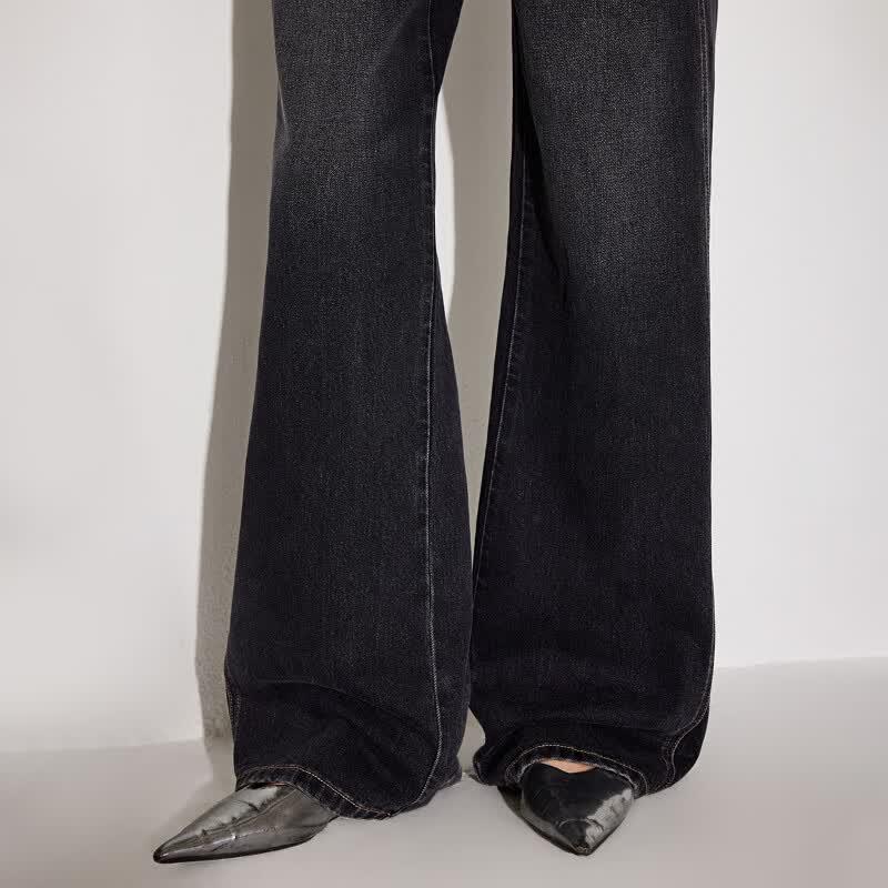 Only Women's Vintage High-Waist Straight Leg Jeans