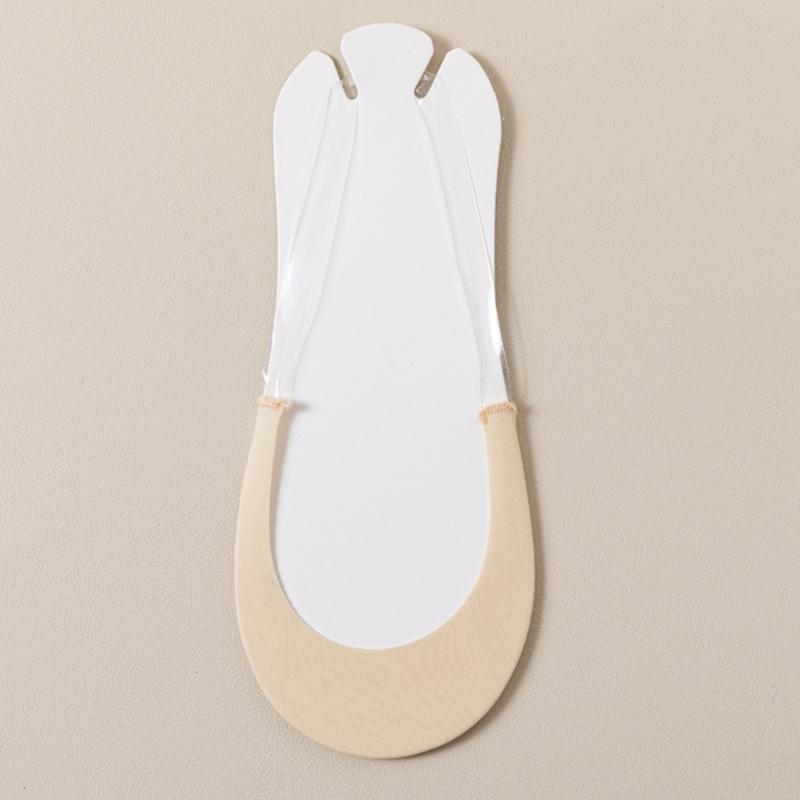 Toe Toppers Liner Socks Women's Low Cut Liner Socks with Slings Back Invisible No Show Half Socks for Heel Dress Shoes