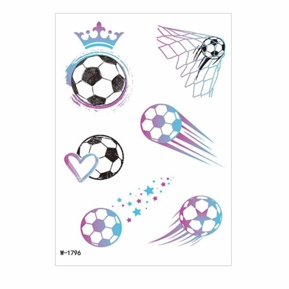 Y2k Spicy Girl Football Tattoo Stickers Featuring Fun Cartoon Ball Instant Decals Abdominal Waist