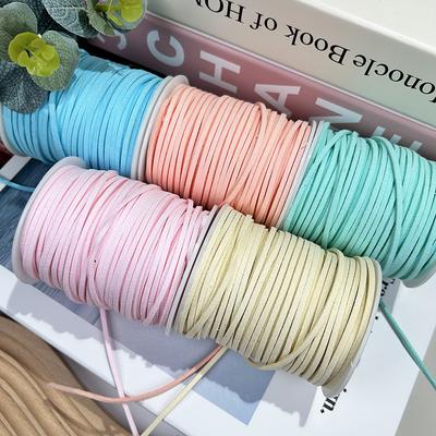 45m Weiches Wildleder Geflochtene Schnur Rindsleder DIY Dekorative Seil für Basteln Schmuck Schuhe Herstellung Zubehör Geschenkverpackung Faden Schnur