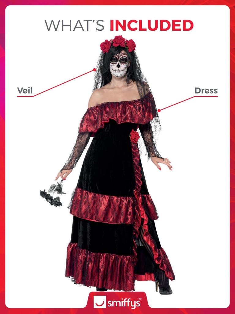 Day of the Dead Skull Bride Adult Size L