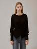 HUNCH Round Neck Two-Way Wrap Knit (2Color)