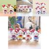 Cute Hello Kitty 50th Anniversary Heart Balloon Plush Doll Keychain For Bags