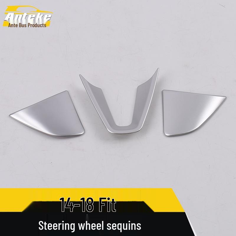 Compatible Steering Wheel & Dashboard Decorative Patch for 14 Fit Models - Car Accessories