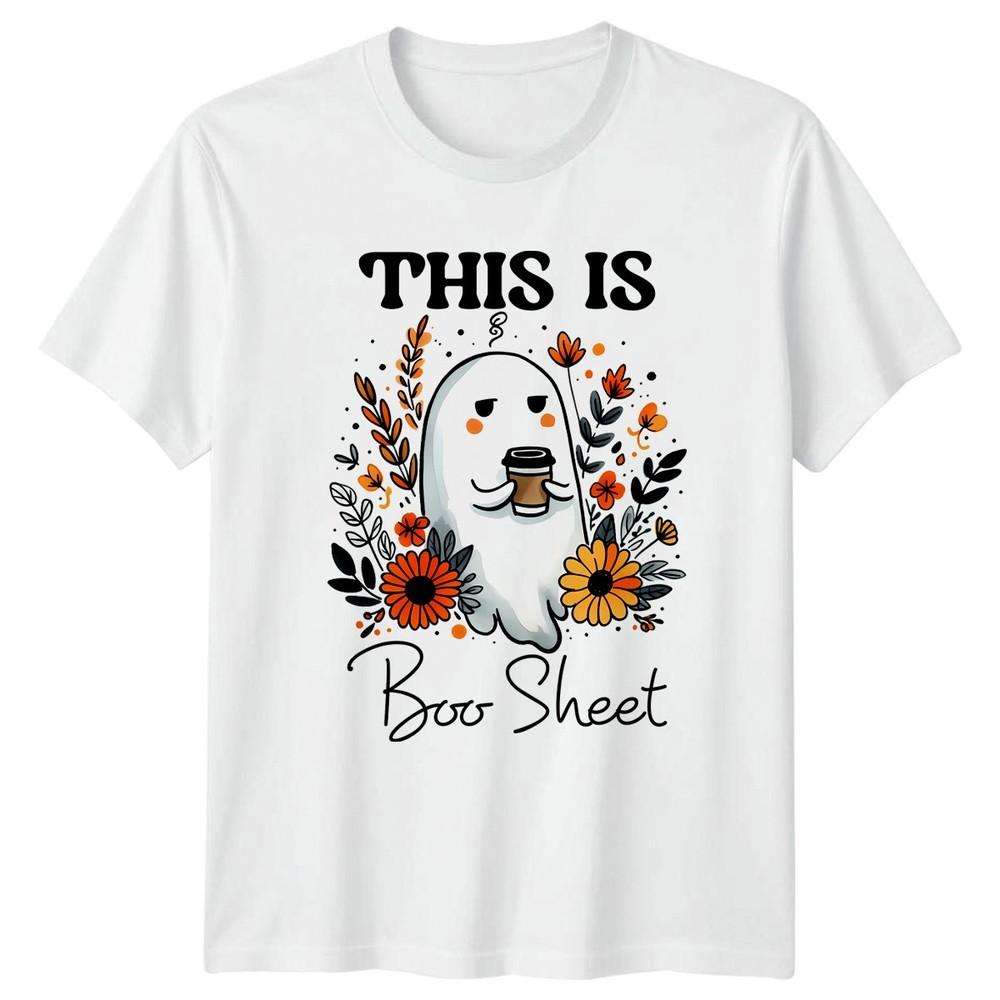 This Is Boo Sheet TShirt Funny Ghost Coffee Halloween Gift For Him And Her S