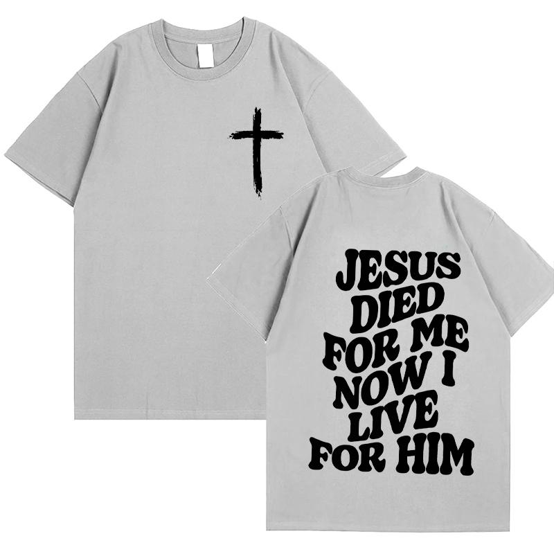 T-shirt da donna con stampa di lettere "Living Proof of A Loving God" Abbigliamento cristiano ispiratore Manica O-collo Vestiti estetici