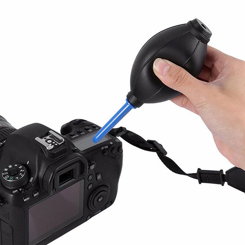 Gumová ruční vzduchová pumpa Čisticí nástroj na vyfukování prachu + štětec na objektiv digitálního fotoaparátu