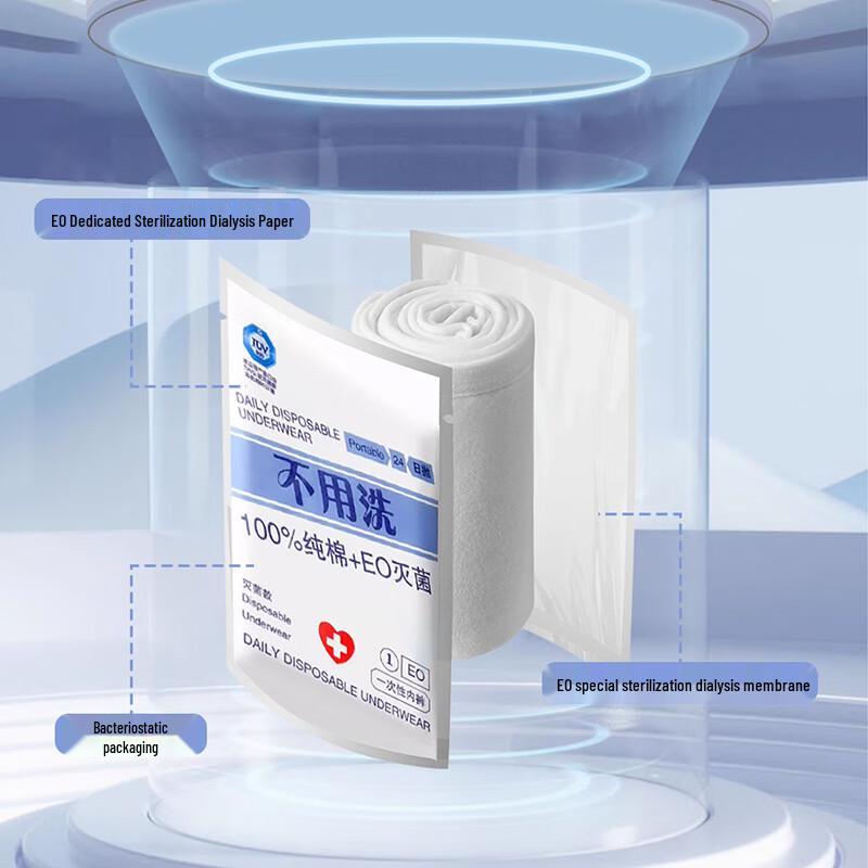 Nanjiren Men's Disposable Cotton Boxer Briefs (5-Pack)