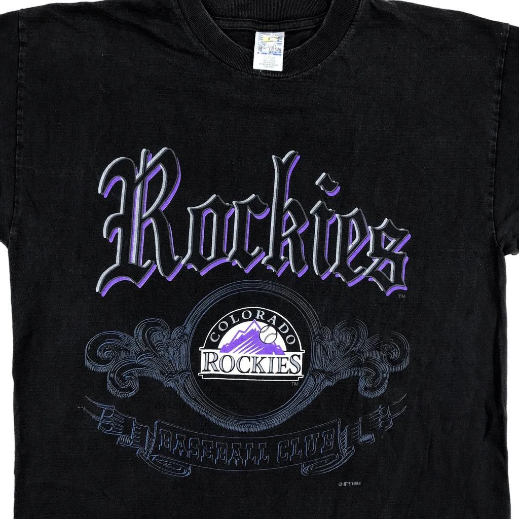T-Shirt COLORADO ROCKIES vintage anni '90 TAGLIA L mlb baseball hip hop