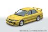 Aoshima Bunka Kyozai Scale Rakupla Snap Car CE9A Lancer GSR Evolution III 1995 Dandelion Yellow Plastic Model (AOSHIMA) 1/24 No. 04-DY Pre-Colored