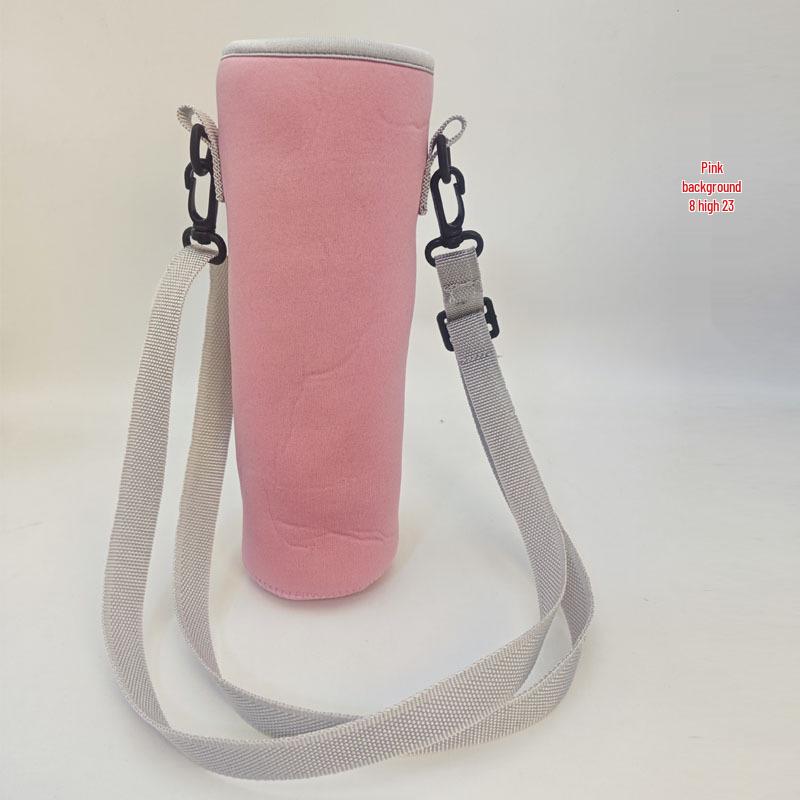 Isolierte Crossbody-Neoprenhülle für Glaswasserflaschen: Tragbare, verbrühsichere, hitzebeständige Schutzhülle