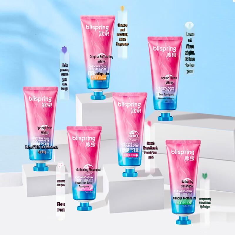 Blispring Multi-Flavor Toothpaste Set