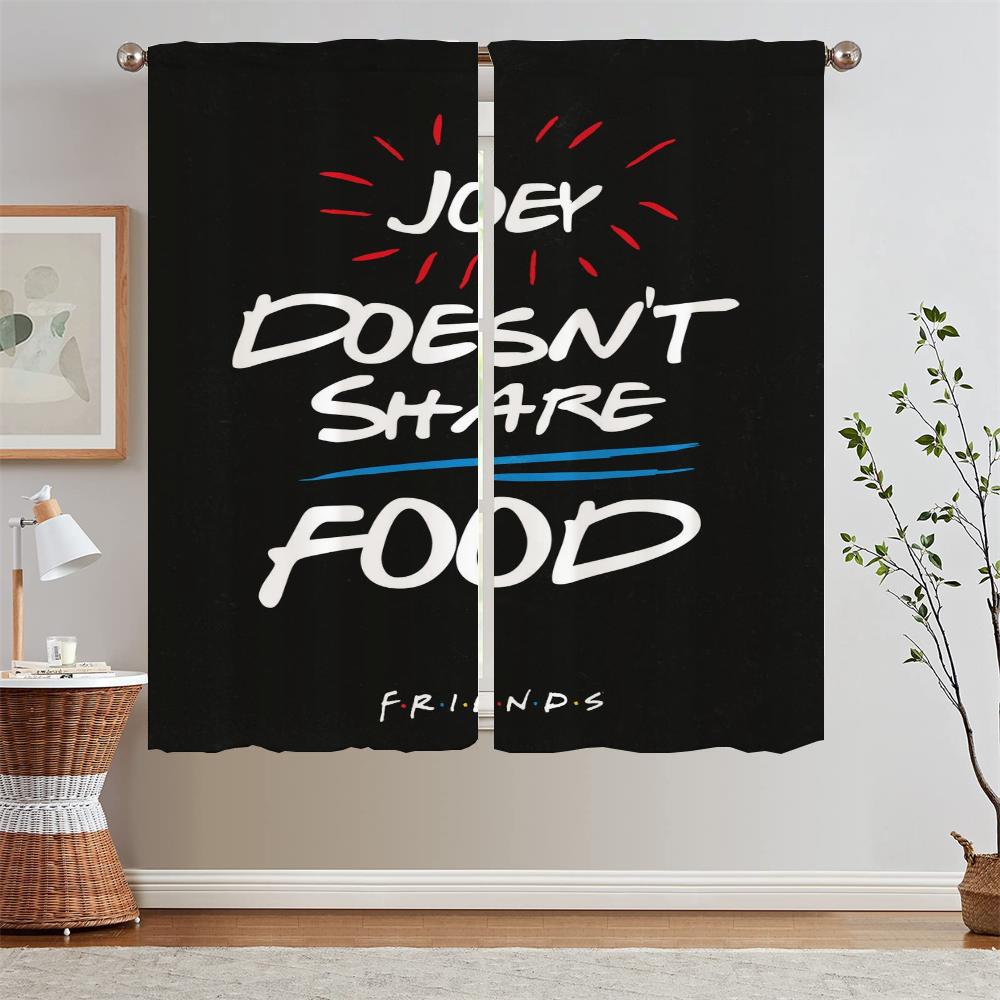 Friends Tulle in Kitchen Curtains for Living Room Cover Curtain Tiebacks Black Out Curtains Blackout Blinds Bedroom Decoration