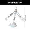 Handmade Dolphin Beaded Keychain Cuteness Acrylic Alloy Texture Suitable for Youthful Women and Fashion Enthusiasts
