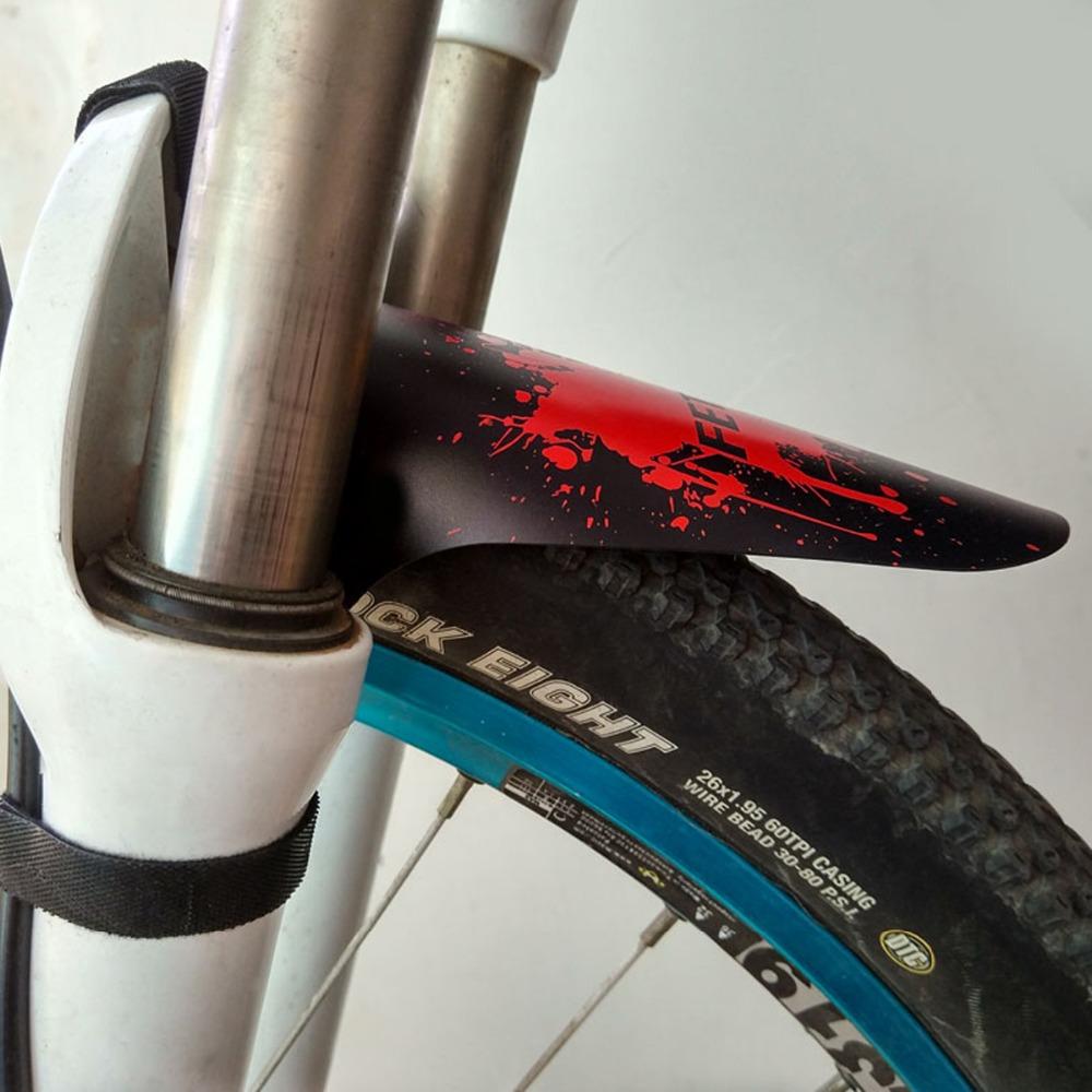 FETESNICE Ciclismo MTB Mountain Bike Bici da Strada Parafango Anteriore Posteriore e Set Parafango Anteriore a Clip per Tubo Obliquo Bicicletta