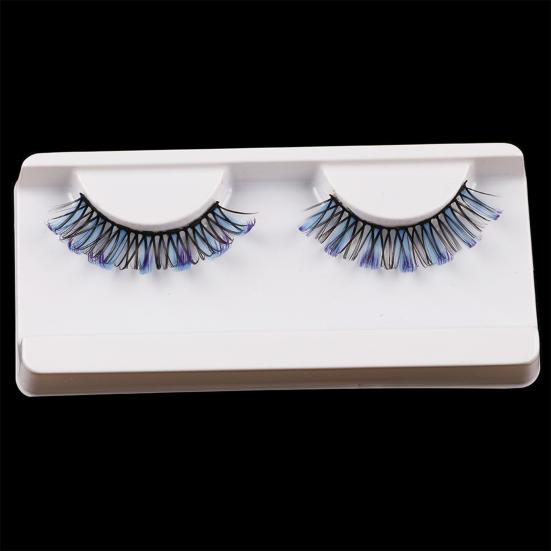 Yousheng 1 Box False Eyelashes Dramatic 3D Effect Colorful Colored Russian Strip Lashes Eyelashes Extension Make Up for Female