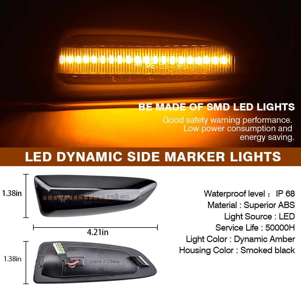 Sequential Blinker LED Side Marker Light For Opel Zafira Tourer Insignia Grandland Crossland Astra J K Indicator Repeater Lamp