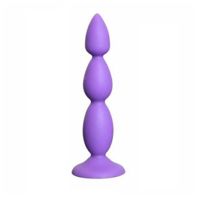 Big Purple Silicone Butt Plug Beads Unisex Large Anal Sex Toys Anal Balls & Beads