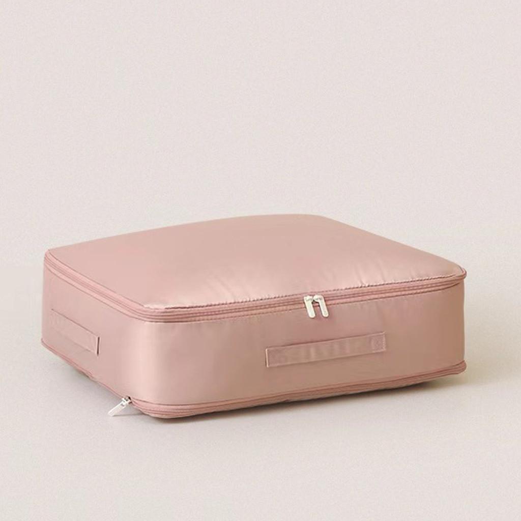 Compression Quilt Storage Bag For Bedroom Organizing With Handle For Travel And Home Use