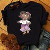 Disney Cartoon Princess Printed Women T-shirt Kawaii Graphic Printed T Shirt Summer Casual Short Sleeve Female Tops Tshirt Tees