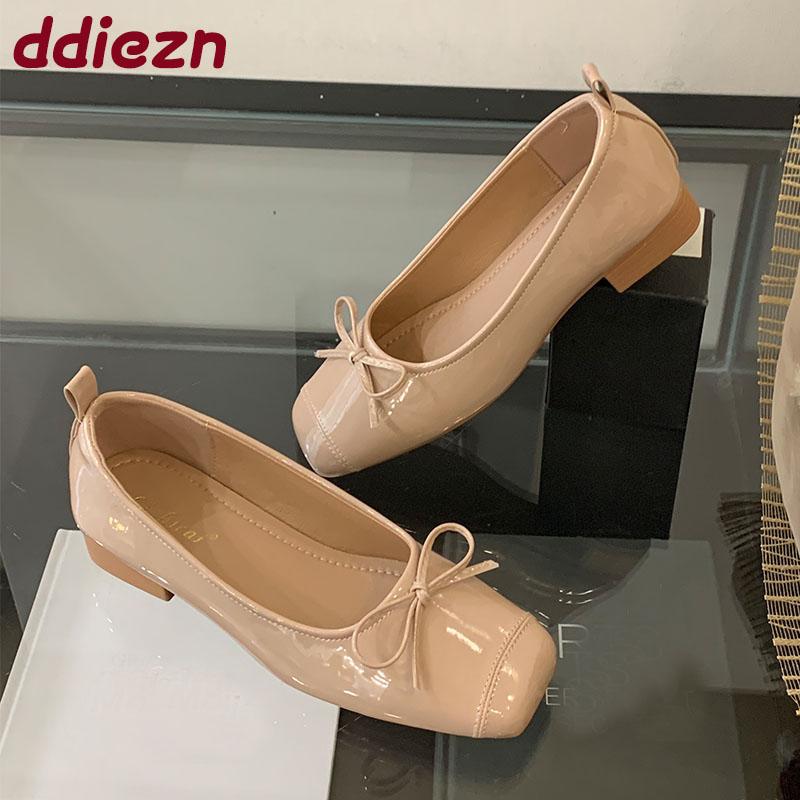 Fashion Fashion Butterfly-Knot Ladies Flats Shoes Luxury Female Soft Footwear Shallow Women Flats Slip On Shoes