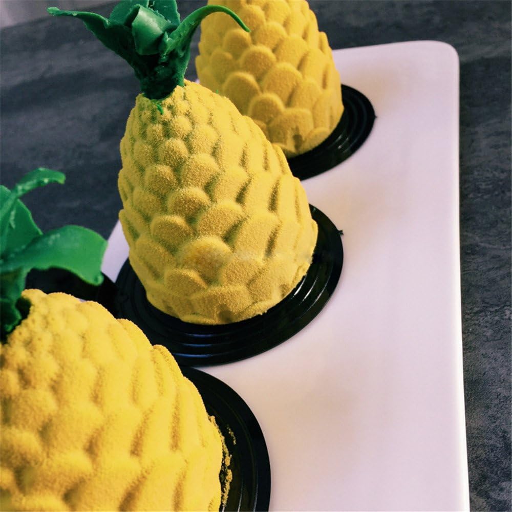 Pine Cone Nuts Shape Silicone Molds Cake Decorating Tools Bakeware French Dessert Mousse Cake Mold Baking Cupcake Silicone Mousse Mold - 8 Cavities