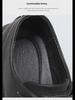 Men's Leather Slip-On Work and Casual Shoes with Toe Protection