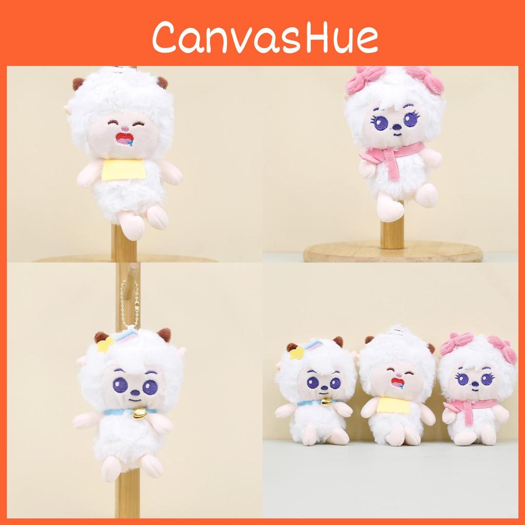 Adorable Plush Sheep Keychain Cute Cartoon Lamb Doll For Girls' Bags And Keys
