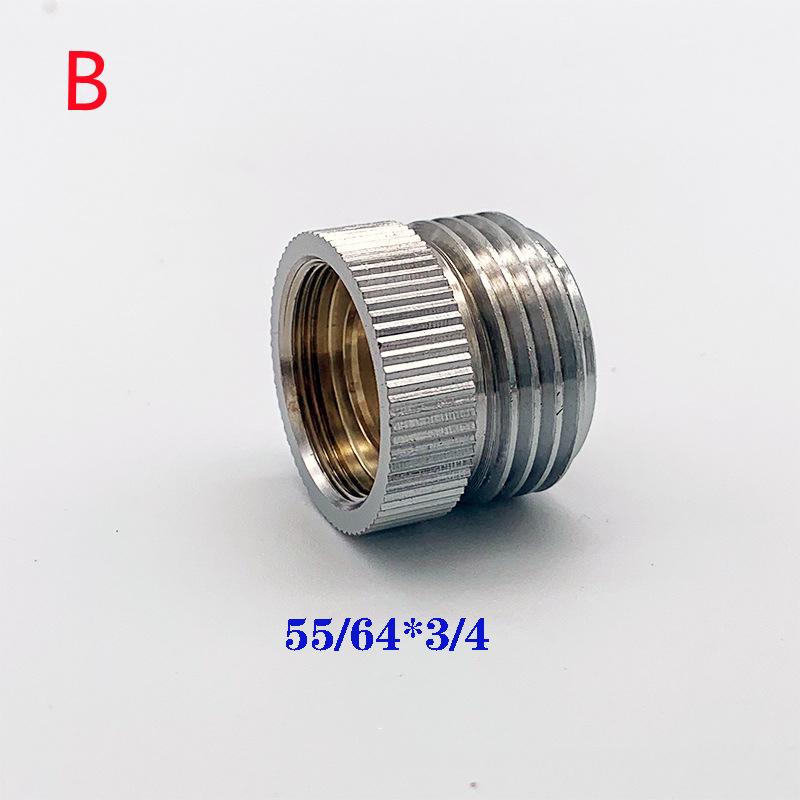 1pc Copper Chrome Adapter Male 22mm To 3/4' American Standard Fitting Water Pipe Fitting Aerator Faucet Adapter