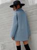 European & American Women's Woolen Long Sleeve Lapel Overcoat