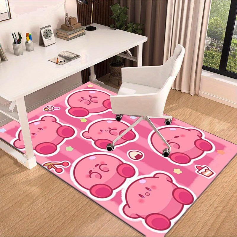 Pink pika Pattern Carpet, Chair Rug,Rug for Office Bedroom living rooms, Doormat decor Fan Gift Christmas Gift
