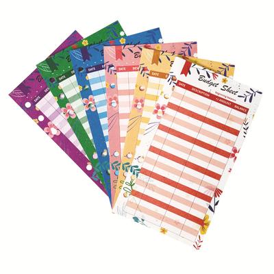 A6 Binder Budgetplaner Organizer 6 Ringbuch 12 Stück Ausgabenbudgetblätter