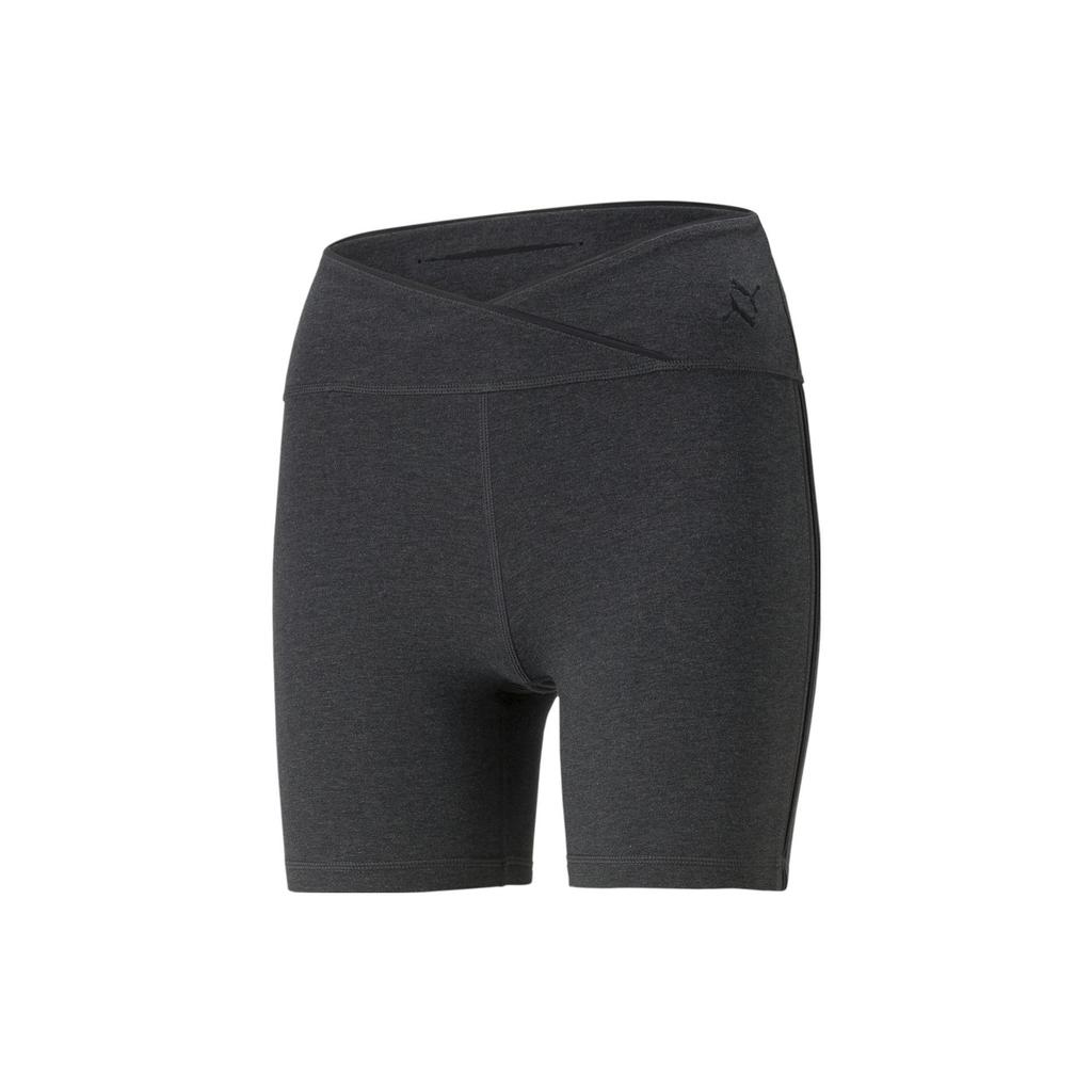 Puma Solid Color Running Fitness Training Shorts Women shorts Black 522731-01