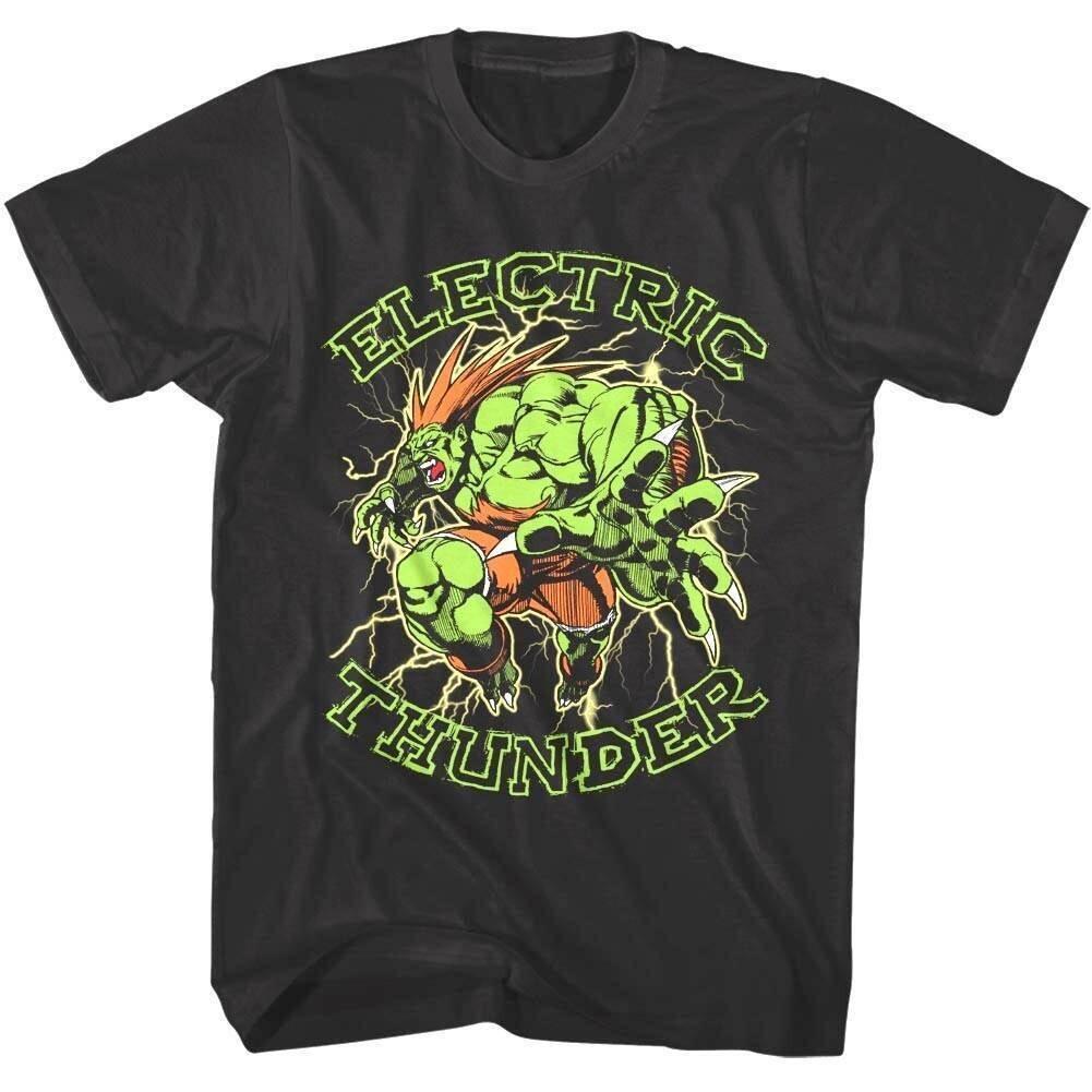 Street Fighter Blanka Electric Thunder Men T Shirt M