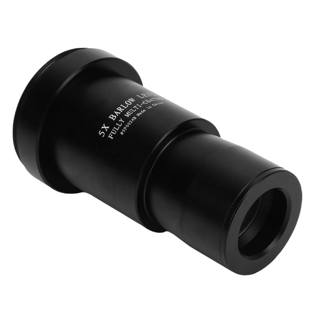 1,25 Zoll 5x Barlowlinse Optisches Glas Vollmetall Barlowlinse für Astronomisches Teleskop Zubehör