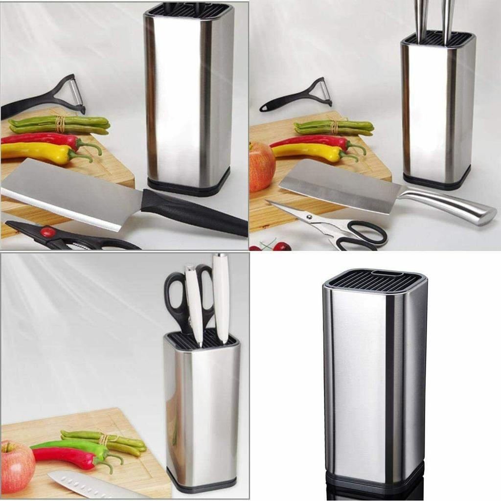 Knife Holder Multifunctional Stainless Steel Knife Stand Kitchen Bar Storage  Kitchen Accessories Tool