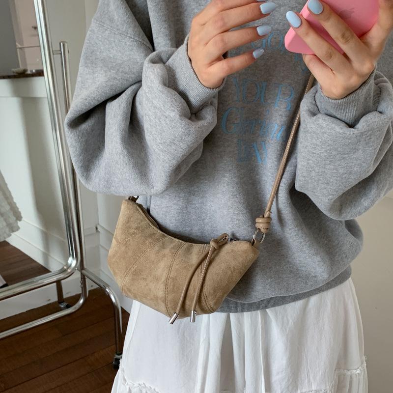 Retro Underarm Small Bag, Women's Croissant, Versatile Crossbody Dumpling Bag